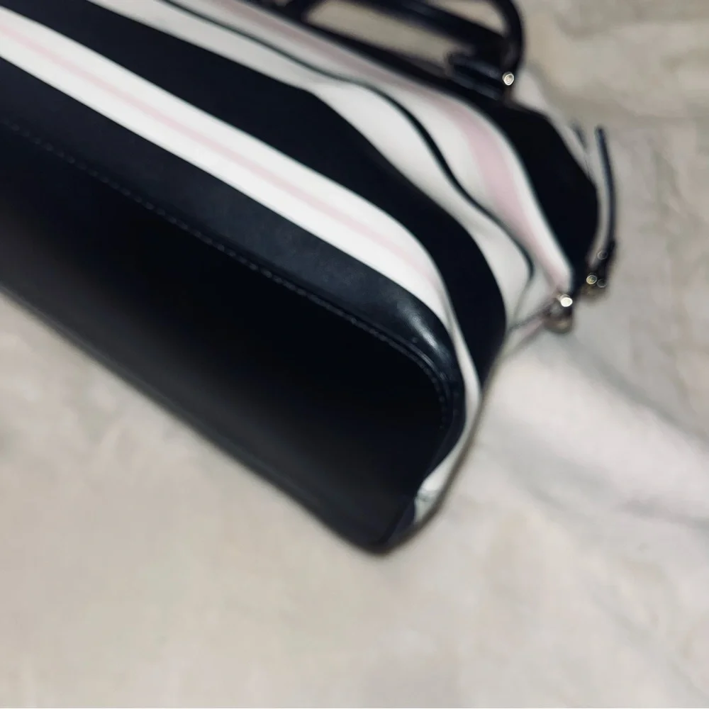 ♠️ Kate Spade • Carli Grove Street Striped Satchel Handbag - Picture 9 of 14